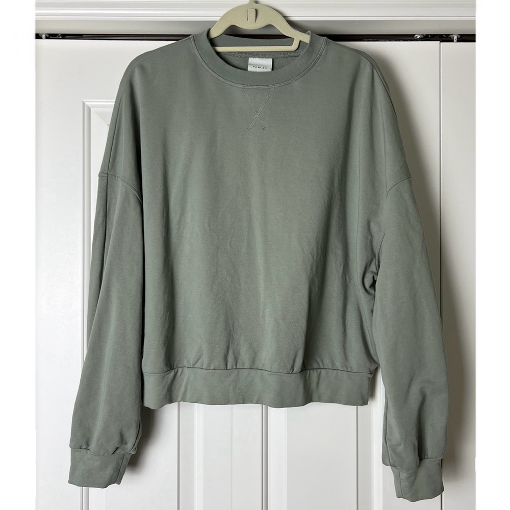 Varley Sage Green Crewneck Sweatshirt